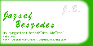 jozsef beszedes business card